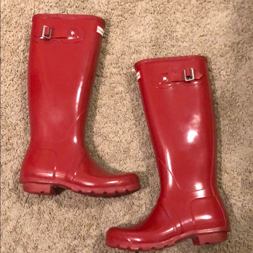 Red Hunter Rain Boots